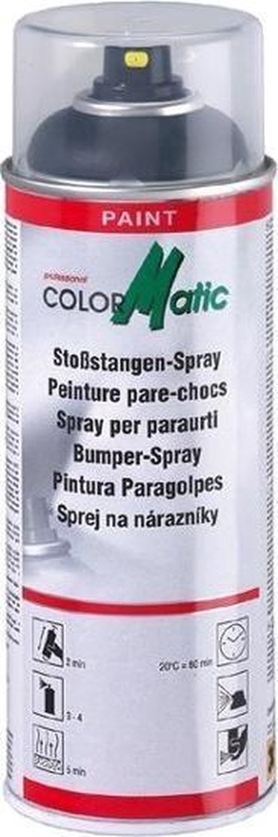 Motip ColorMatic Professional bumperspray zwart - 400 ml. | bol.com
