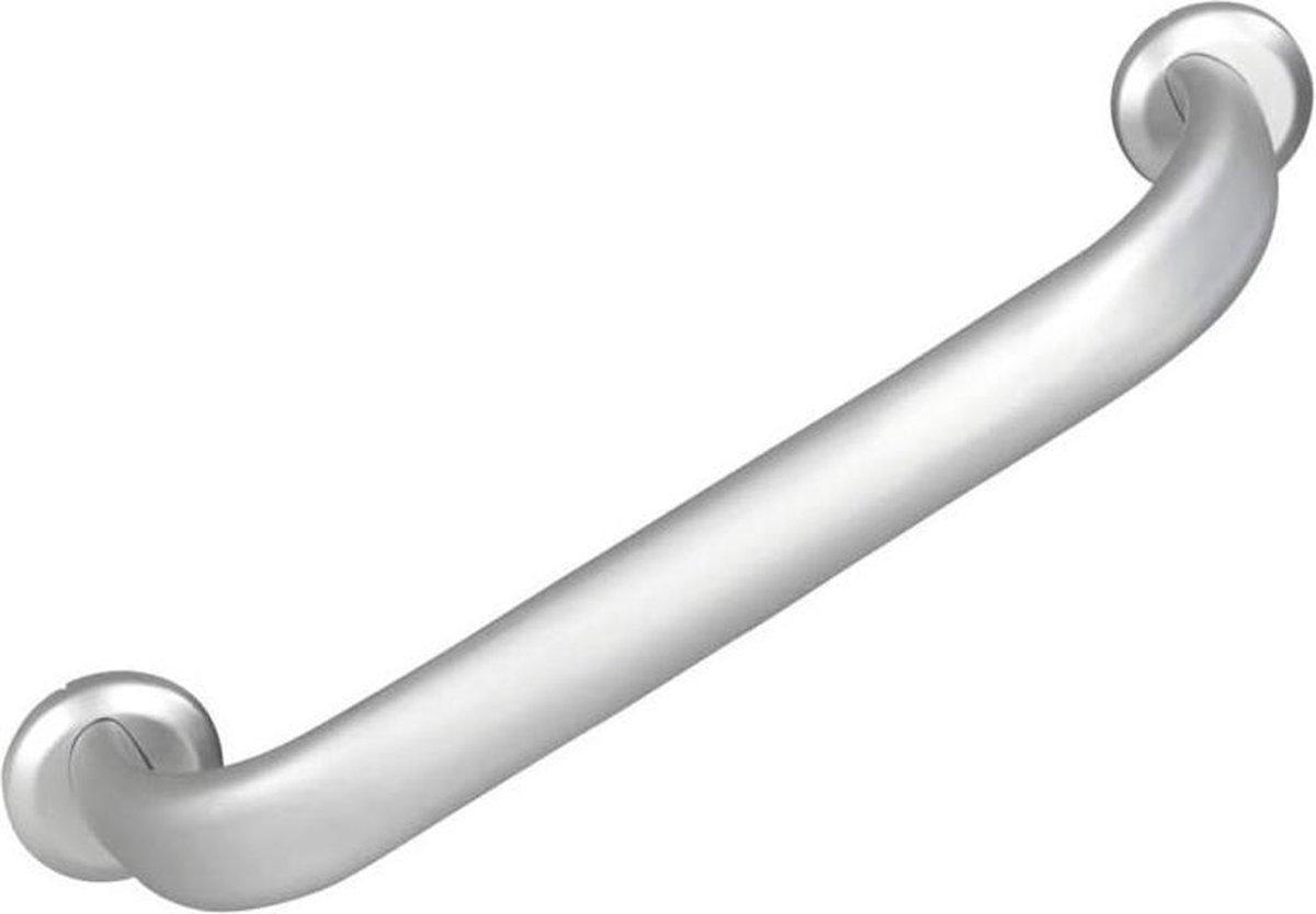 WENKO Wandgreep Secura Premium 43cm aluminium - Veiligheidsgreep - Wandbeugel - Badgreep - Belastbaarheid max. 120 kg - TÜV GS getest, gekeurd en gecertificeerd