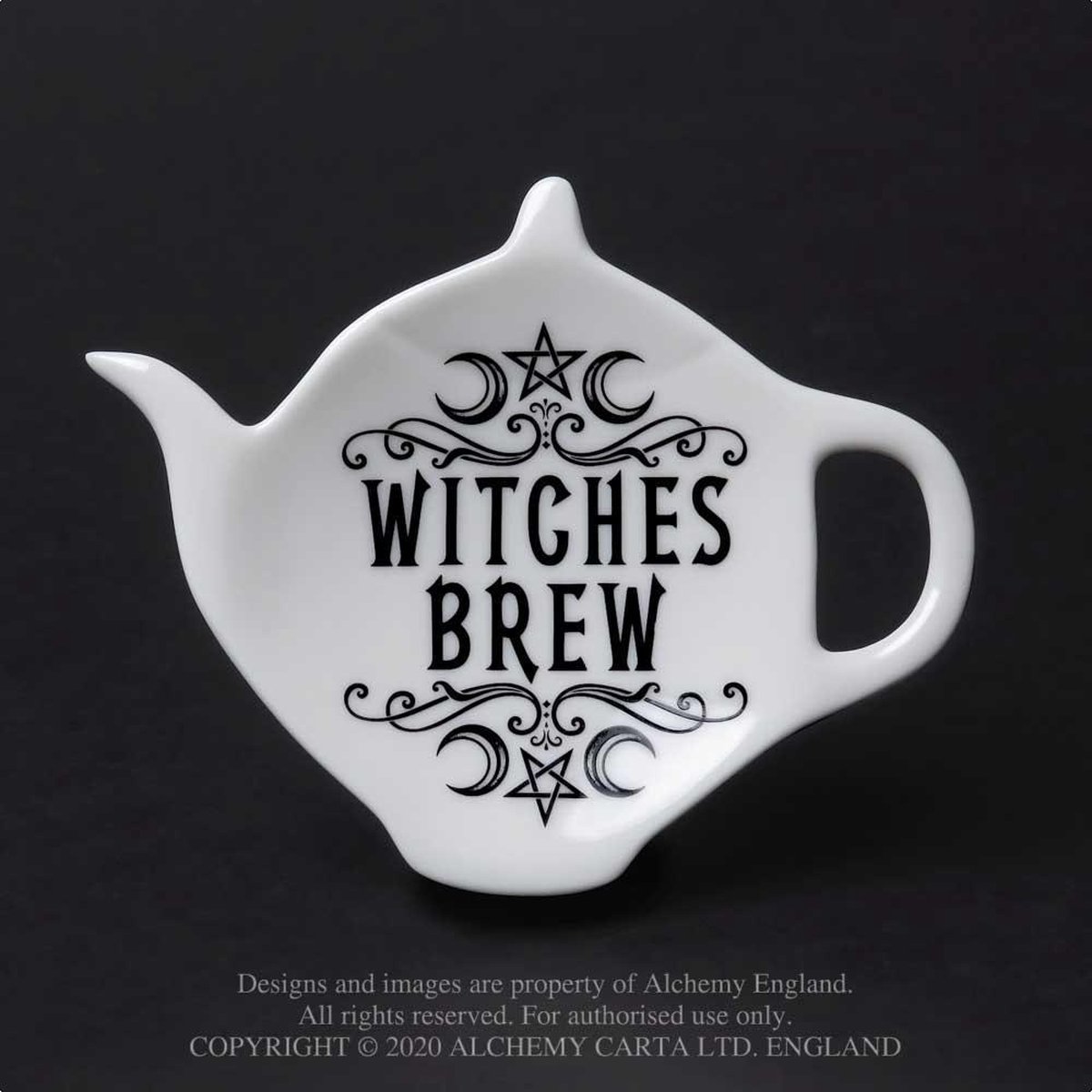 Alchemy - Witches Brew Theelepel/Theezak houder - Wit/Zwart - Alchemy