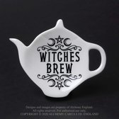 Alchemy - Witches Brew Theelepel/Theezak houder - Wit/Zwart