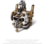 Alchemy Gothic Beeld/figuur Steamhead Skull Creme