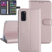 Samsung Galaxy S20 Plus Book Case hoesje - Rose Gold - Kaarthouder