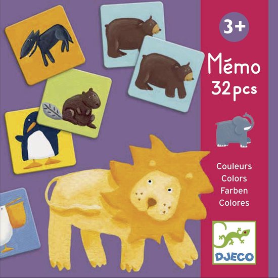 Afbeelding van het spel Djeco Memo 32 PCS Colors