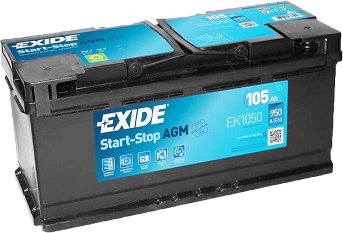 Batterie voiture EXIDE EK950 Start-Stop AGM 12V 95 Ah 850A 3661024035743