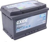 Batterie de voiture EXIDE EA722 Premium Carbon Boost 12V 72 Ah 720A 3661024034289
