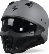 Scorpion Covert-X Solid Cement Grey Matt Jet Helmet S