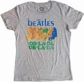 The Beatles Dames Tshirt -L- Ob-La-Di Grijs