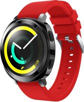 Siliconen Smartwatch bandje - Geschikt voor  Samsung Gear Sport silicone band - rood - Horlogeband / Polsband / Armband