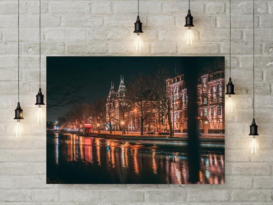 Amsterdam canalview de nuit