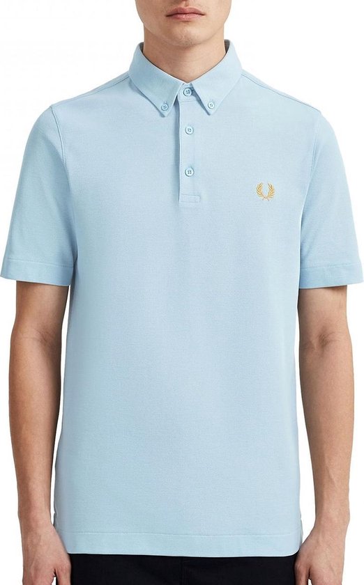 polo shirt with button collar