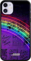 iPhone 11 Hoesje TPU Case - Love is Love #ffffff