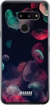 LG G8 ThinQ Hoesje Transparant TPU Case - Jellyfish Bloom #ffffff