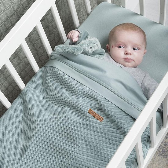 Wardianzaak Verzorger Viskeus Baby's Only Baby hoeslaken wieg - Khaki - 40x80 cm - 100% katoen | bol.com