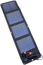 POWERplus Flexibel zonnepaneel met klemkabel - Draagbaar zonnepaneel - 12v - incl 1m kabel - incl 3m kabel - Oplader - Zonne-energie - Eco