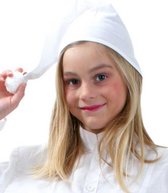 5x stuks witte slaapmuts voor kinderen