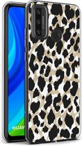 iMoshion Design voor de Huawei P Smart (2020) hoesje - Luipaard - Goud / Zwart