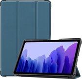 Samsung Galaxy Tab A7 (2020) Hoes - Book Case met TPU cover - Donker Groen