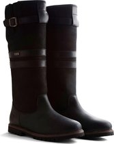 Travelin Dale - Vrouwen Outdoorlaarzen - Waterdicht & Gevoerd - Zwart Leer - Maat 39