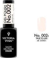 Gellak Victoria Vynn™ Gel Nagellak - Salon Gel Polish Color 002 - 8 ml. - True To Life