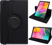 Samsung tab s6 lite hoes Zwart Draaibare Hoesje Case Cover tablethoes - Tab s6 lite hoes 2020 360 Hoes bookcase