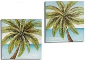 Canvas Palm Tree Canvas 3 X 80 X 80 Cm