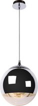 Lucide Manta Hanglamp - Ø 30cm - Helder glas/Chroom glas