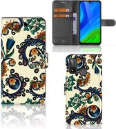 Bookcase Huawei P Smart 2020 Hoesje Barok Flower