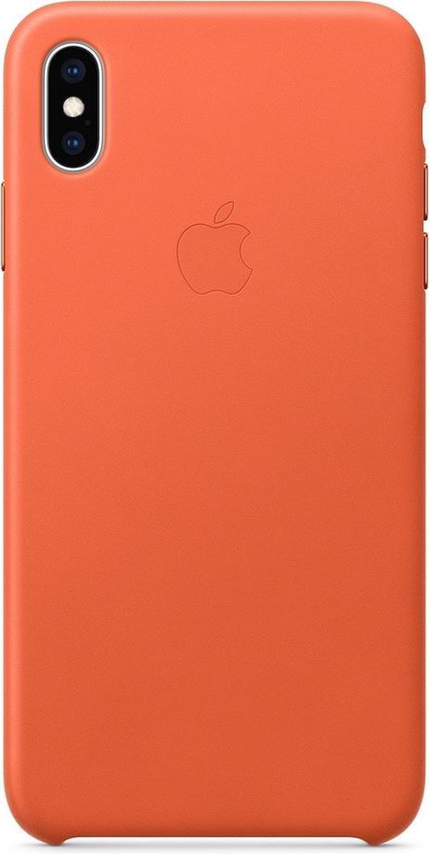 Apple Leren Hoesje voor iPhone Xs Max - Oranje