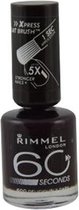 Rimmel 60 Seconds Finish Nagellak - 600 Deliciously Dark
