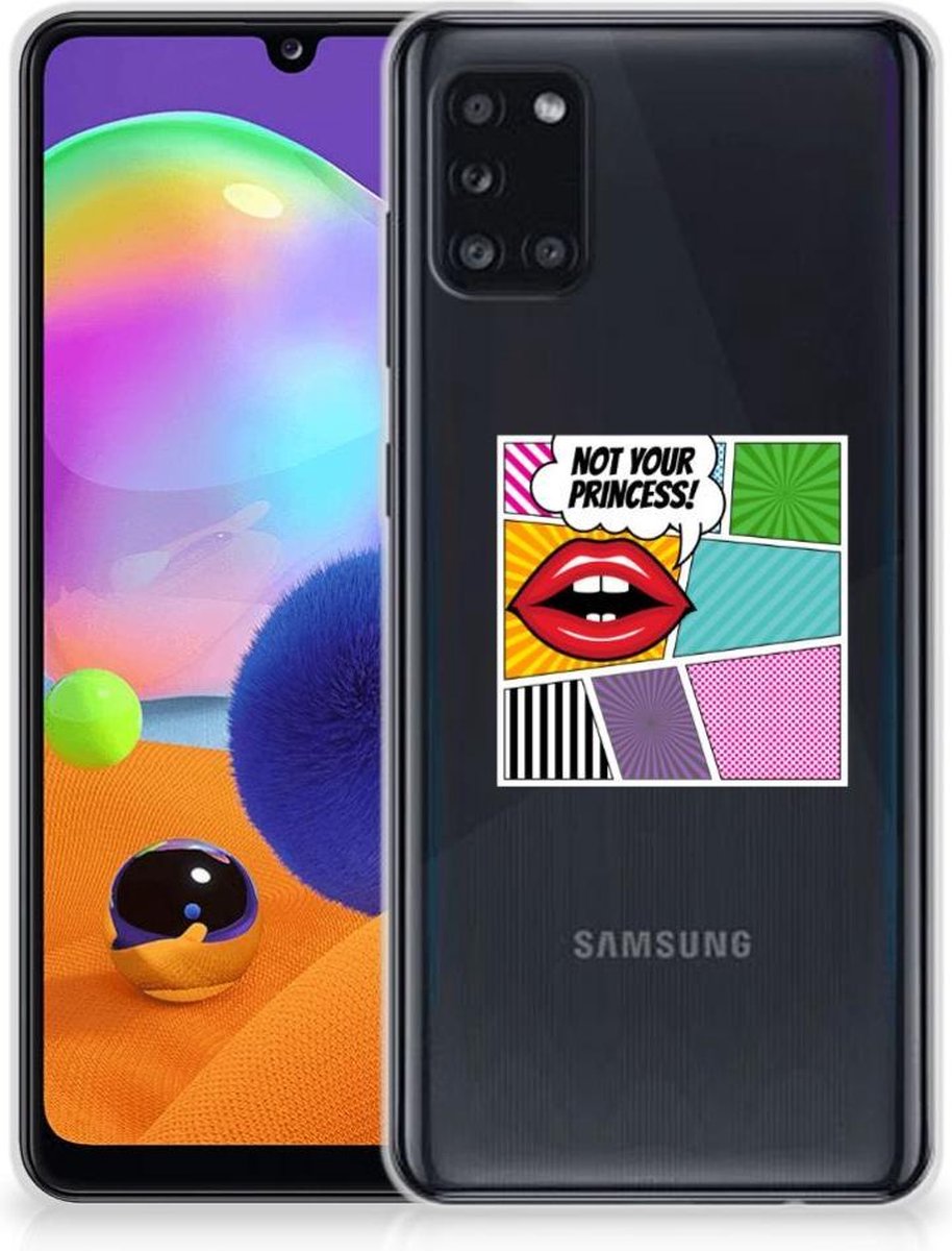 Samsung Galaxy A31 Silicone Back Cover Popart Princess