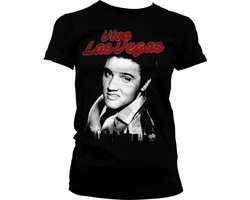 Elvis Presley Dames Tshirt -S- Elvis Viva Las Vegas Zwart