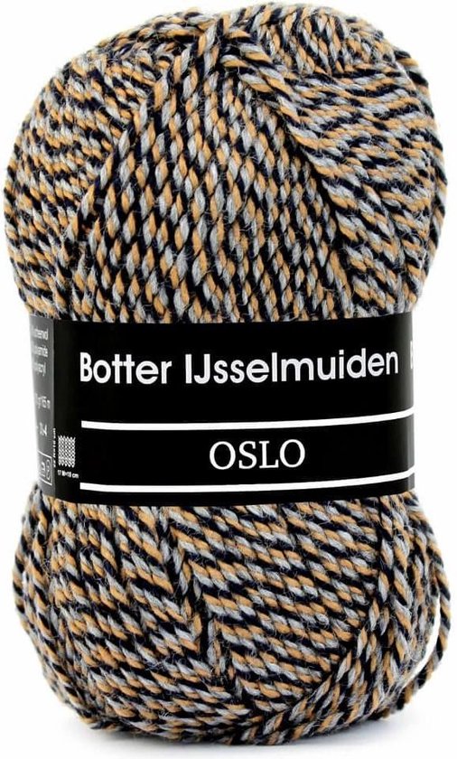 Botter IJsselmuiden Oslo Sokkengaren - 73 zwart/grijs/beige - 5 stuks