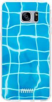 Samsung Galaxy S7 Edge Hoesje Transparant TPU Case - Blue Pool #ffffff