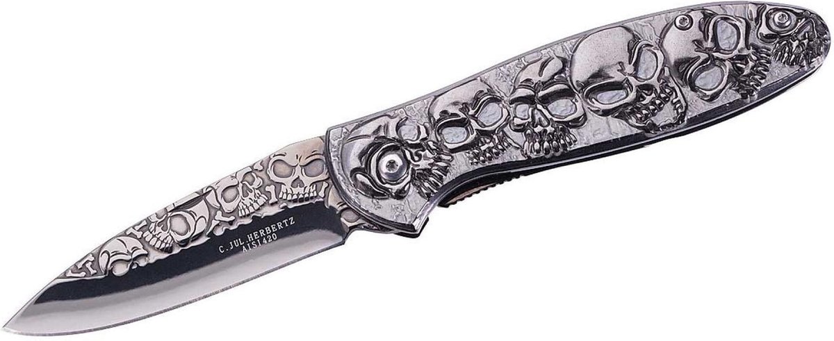 Herbertz Zakmes 19,8 Cm Rvs/titanium Zilver/zwart