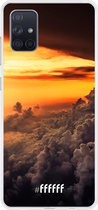 Samsung Galaxy A71 Hoesje Transparant TPU Case - Sea of Clouds #ffffff