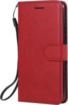 Coverup Book Case - Geschikt voor Huawei Y5P Hoesje - Rood