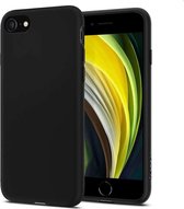 Hoesje Apple iPhone 7 / 8 iPhone SE (2020)  - Spigen Liquid Crystal Case - Mat/Zwart