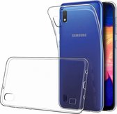 Samsung Galaxy M10 Hoesje Siliconen Case Hoes Cover - Transparant