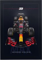 Max Verstappen (Red Bull Racing F1 2020) - Foto op Forex - 30 x 40 cm