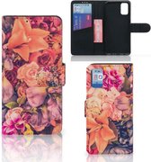 Flipcase Geschikt voor Samsung Galaxy A41 Telefoon Hoesje Cadeau voor Moeder Bosje Bloemen