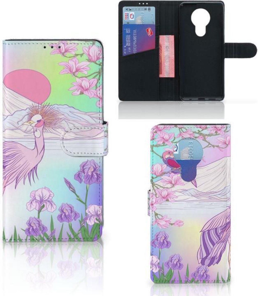 Nokia 5.3 Telefoonhoesje met Pasjes Bird