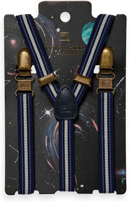Scotch Shrunk Jongens accessoires Scotch Shrunk Bretels blauw M | bol.com