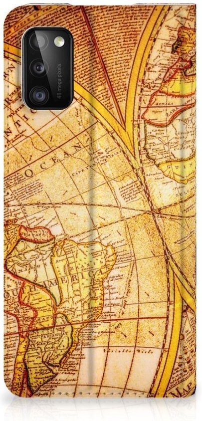 Magnet Case Samsung Galaxy A41 Smart Cover Case Compass