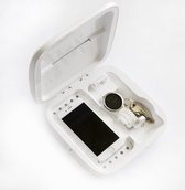 AvjerA UV Sterilisatorbox XL - Desinfectiebox - 4-in-1 Sterilisatiebox - Snelle Draadloze Oplader