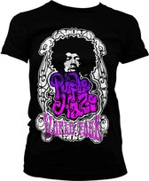 Jimi Hendrix Dames Tshirt -L- Purple Haze World Tour Zwart