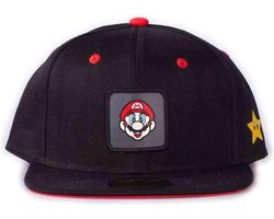 Nintendo Super Mario Snapback pet Badge Zwart