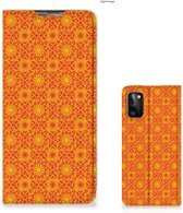 Coque Samsung Galaxy A41 Wallet Case Batik Orange