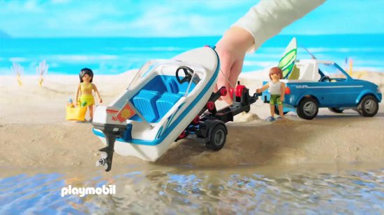 Playmobil Summer Fun Voiture avec bateau et moteur submersible | bol.com