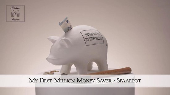 Rivièra Maison My First Million Money Saver - Spaarpot - Wit | bol.com