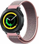 Nylon Smartwatch bandje - Geschikt voor  Samsung Gear Sport nylon band - pink sand - Horlogeband / Polsband / Armband